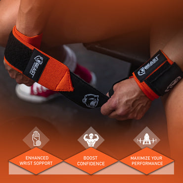 HEAVY DUTY WRIST WRAP - ORANGE