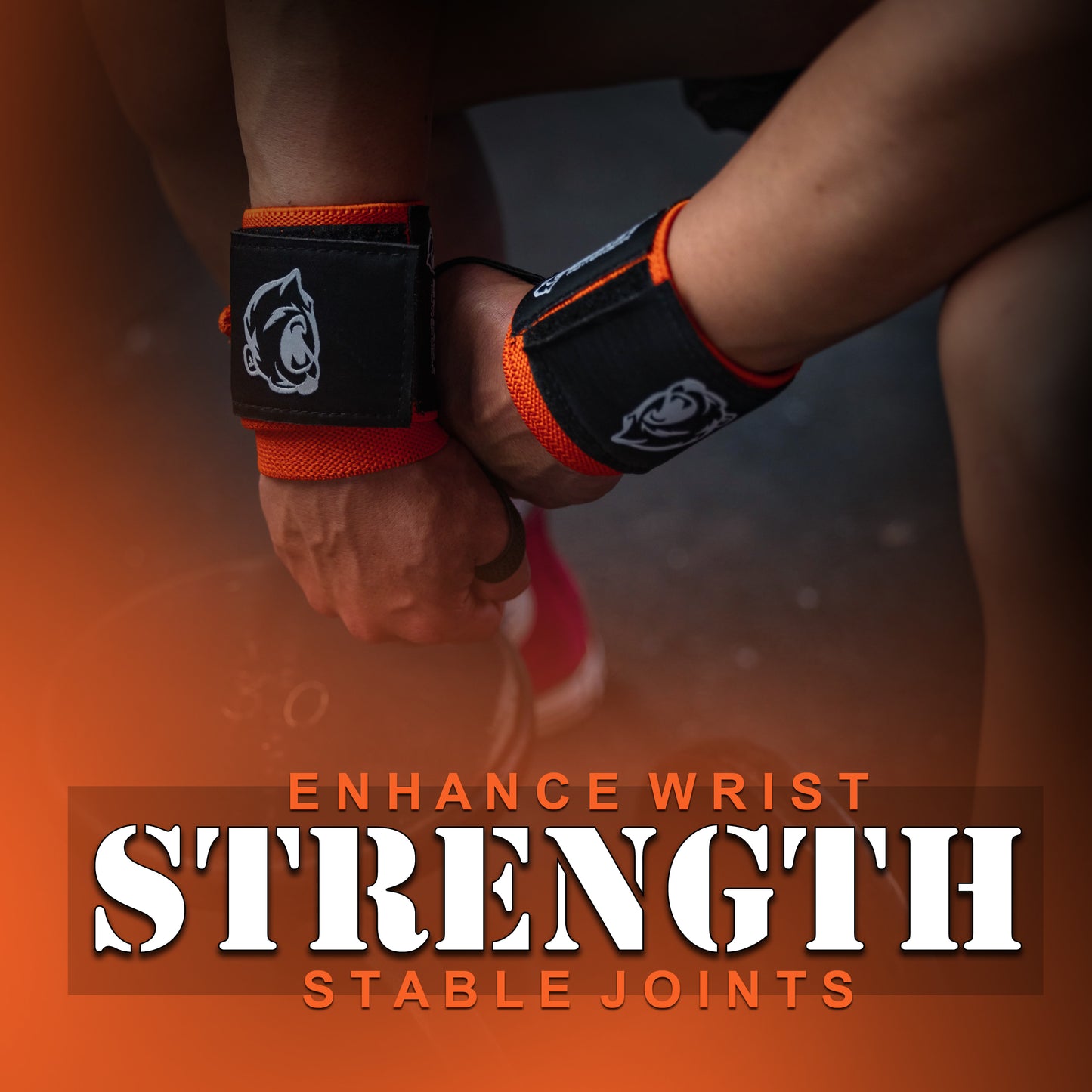 HEAVY DUTY WRIST WRAP - ORANGE