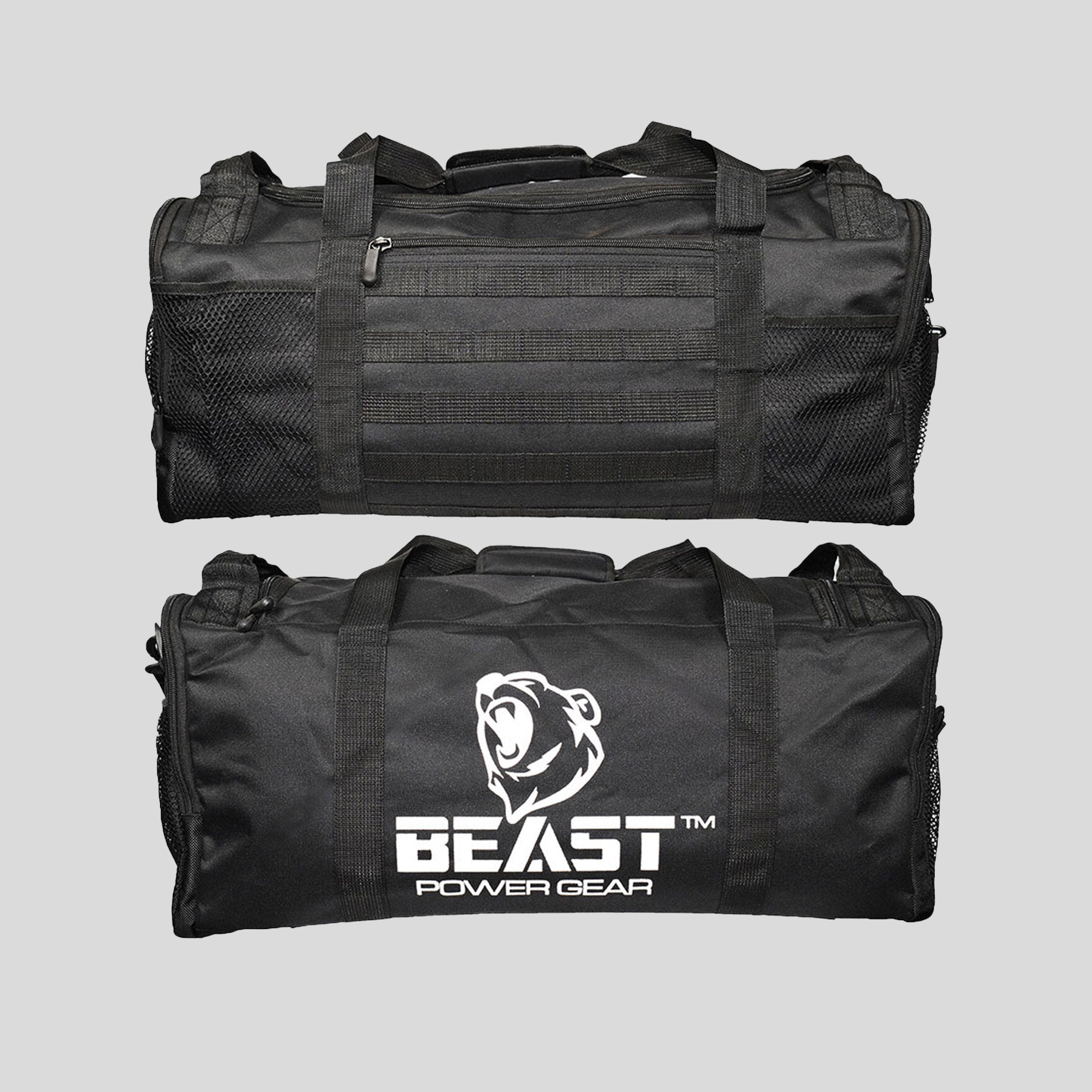 Duffle Gym Bag Black Beast Power Gear