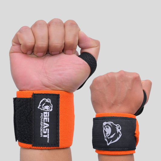 HEAVY DUTY WRIST WRAP - ORANGE