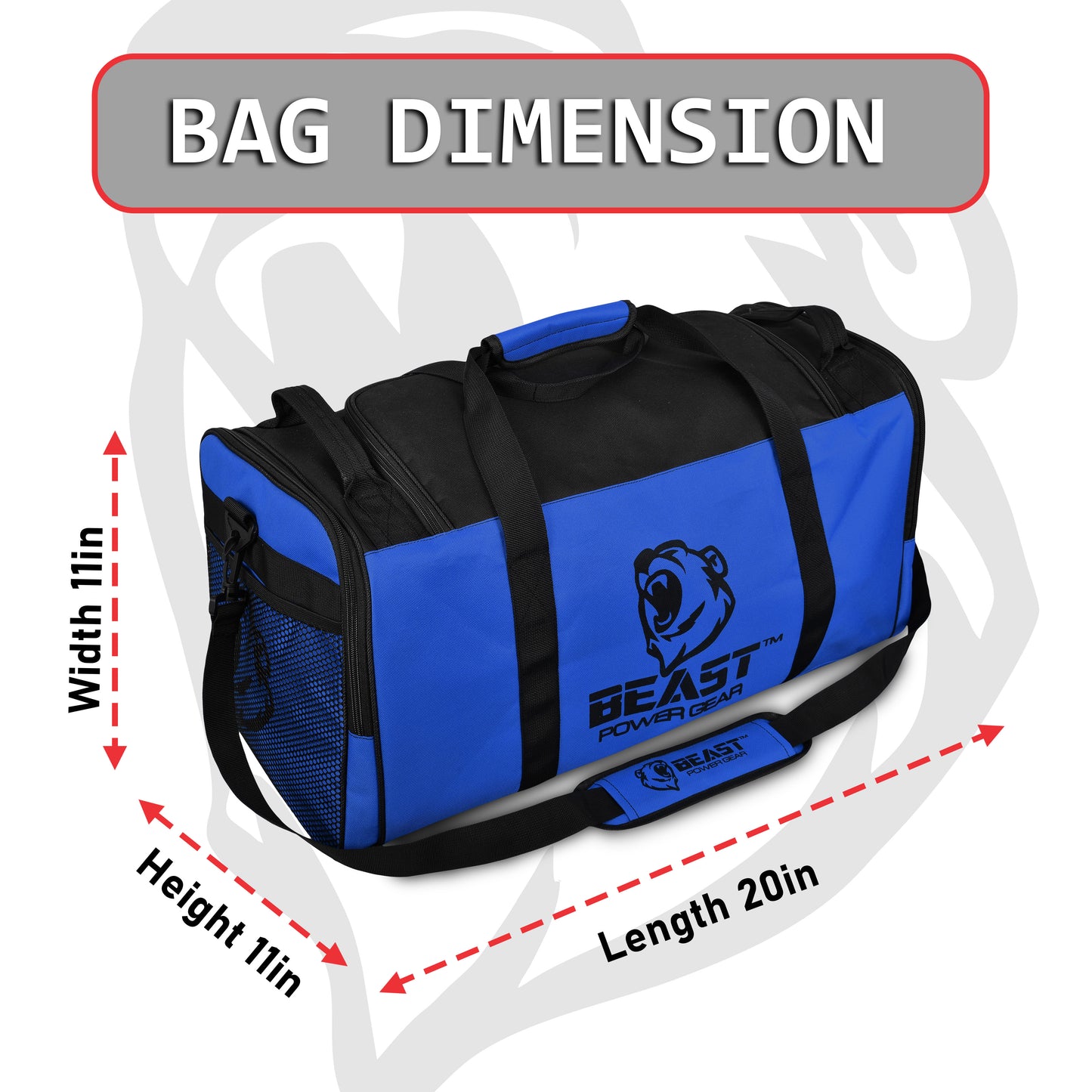 Duffle Gym Bag (Blue)