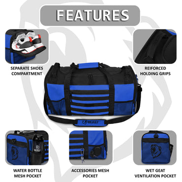 Duffle Gym Bag (Blue)