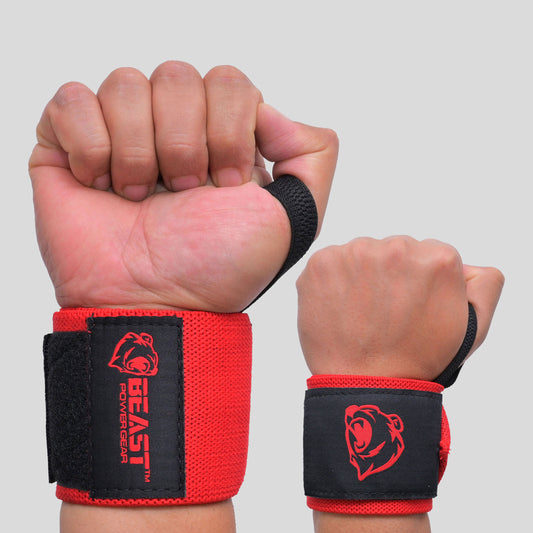 HEAVY DUTY WRIST WRAP - RED