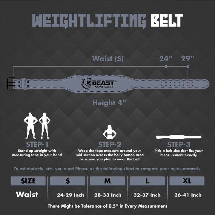 WEIGHTLIFTING BELT 4"