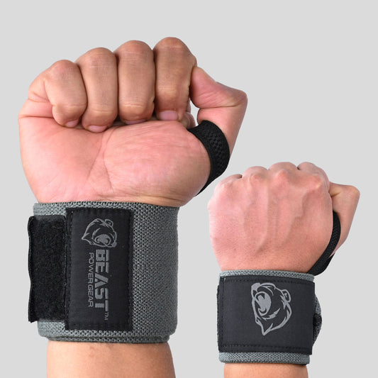 HEAVY DUTY WRIST WRAP - GRAY