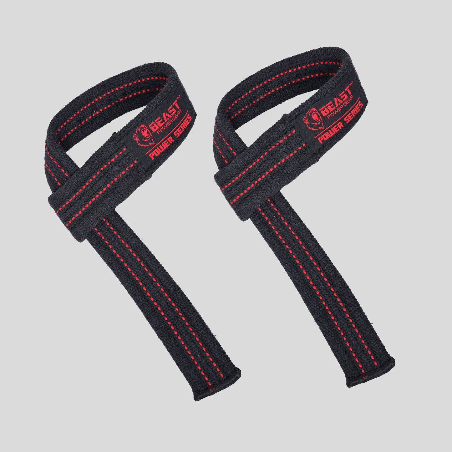 Heavy Duty Lifting Straps - Black/Red