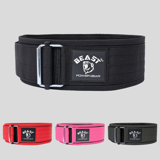 QUICK LOCKING WEIGHTLIFTING BELT - BLACK