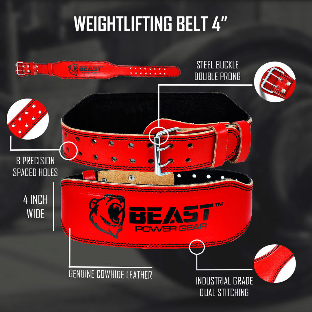 WEIGHTLIFTING BELT 4" - FREE WRAP