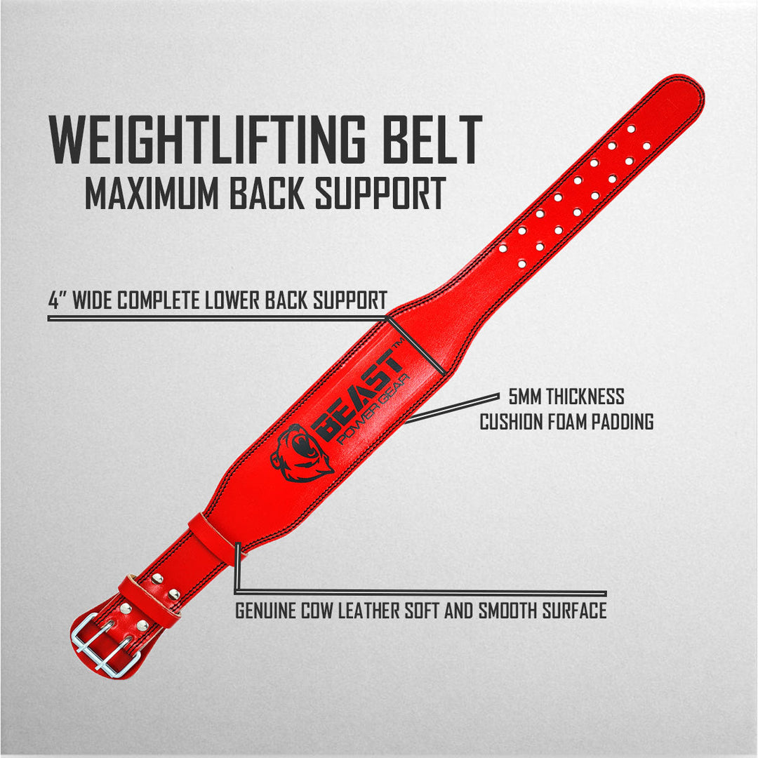 WEIGHTLIFTING BELT 4" - FREE WRAP