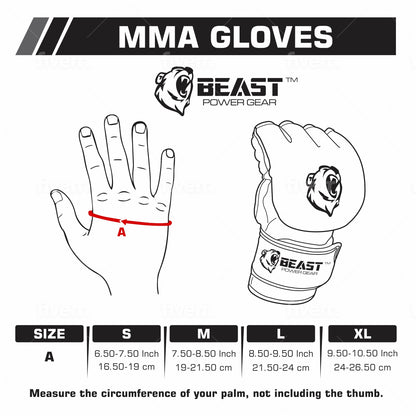 MMA GLOVES - RED/BLACK