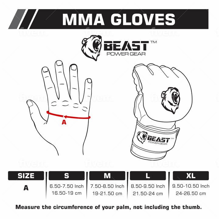 MMA GLOVES - RED/BLACK