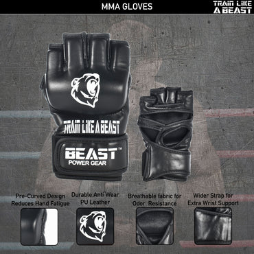 MMA GLOVES - BLACK