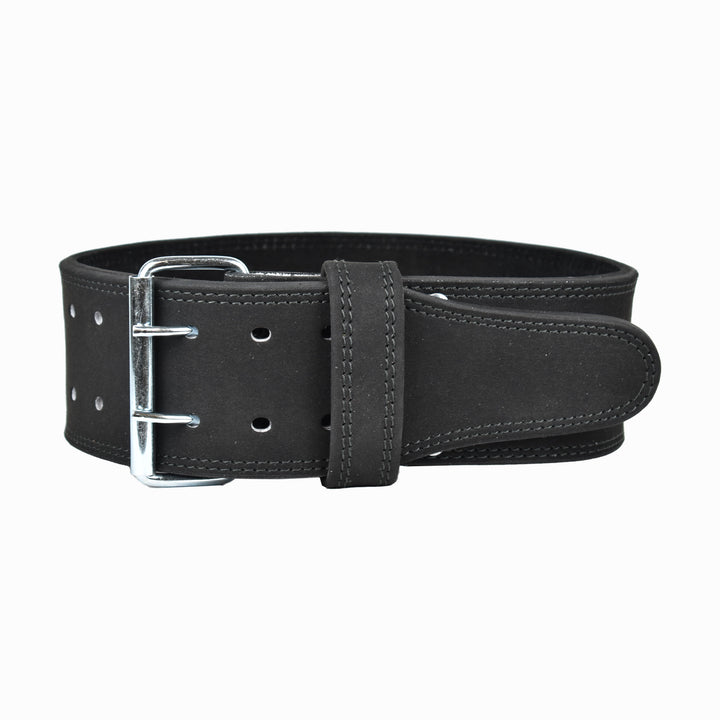 POWERLIFTING BELT 10MM BLACK- FREE STRAP